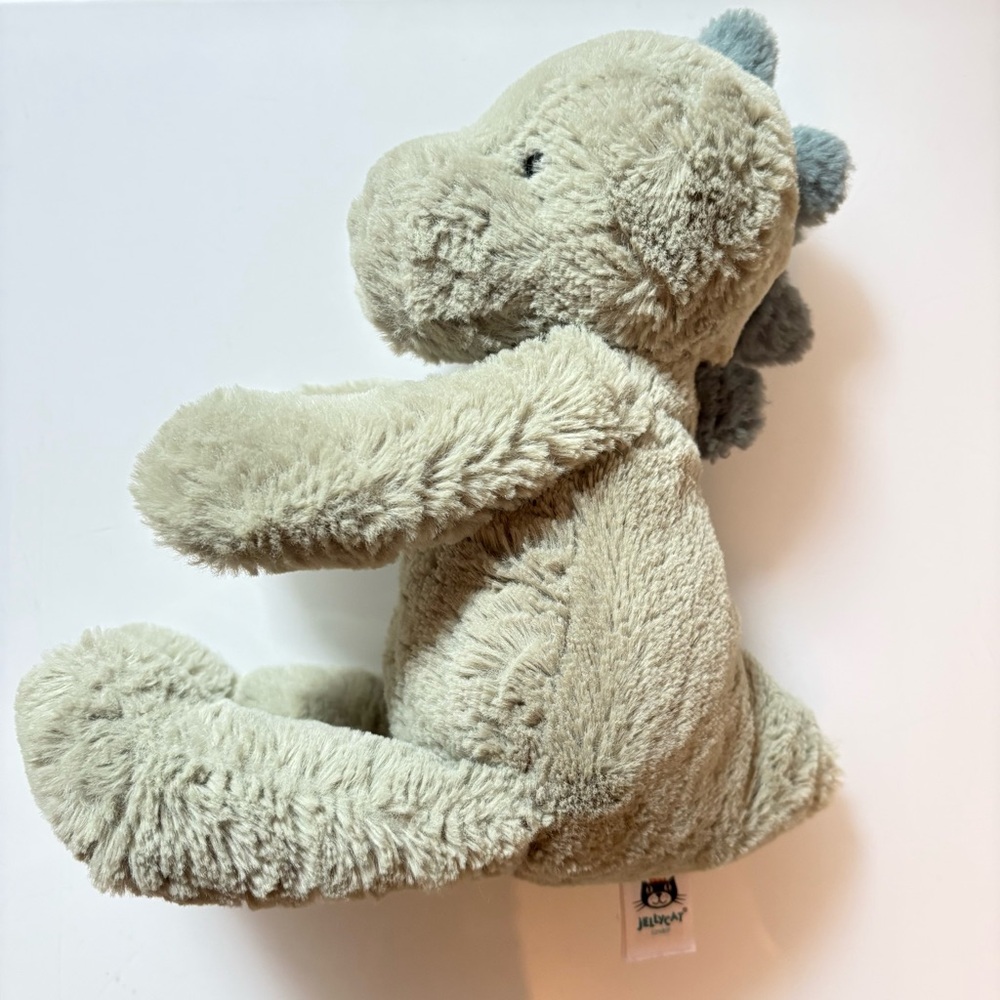 Jellycat Sage Green Dinosaur Plush Toy, Like New
